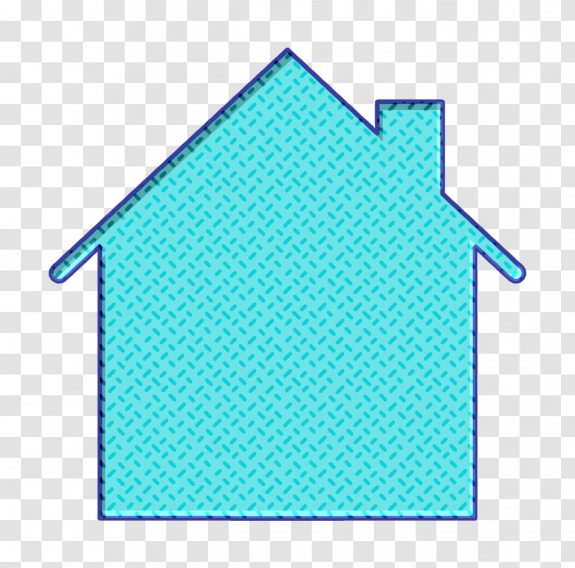 Essential Icon Home - Aqua - Electric Blue Azure Transparent PNG