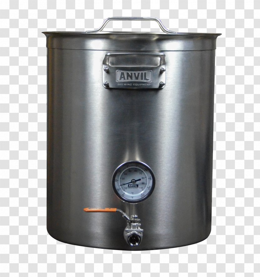 Kettle Beer Brewing Grains & Malts Gallon Varná Pánev Brewery - Stainless Steel - Homebrewing Winemaking Supplies Transparent PNG