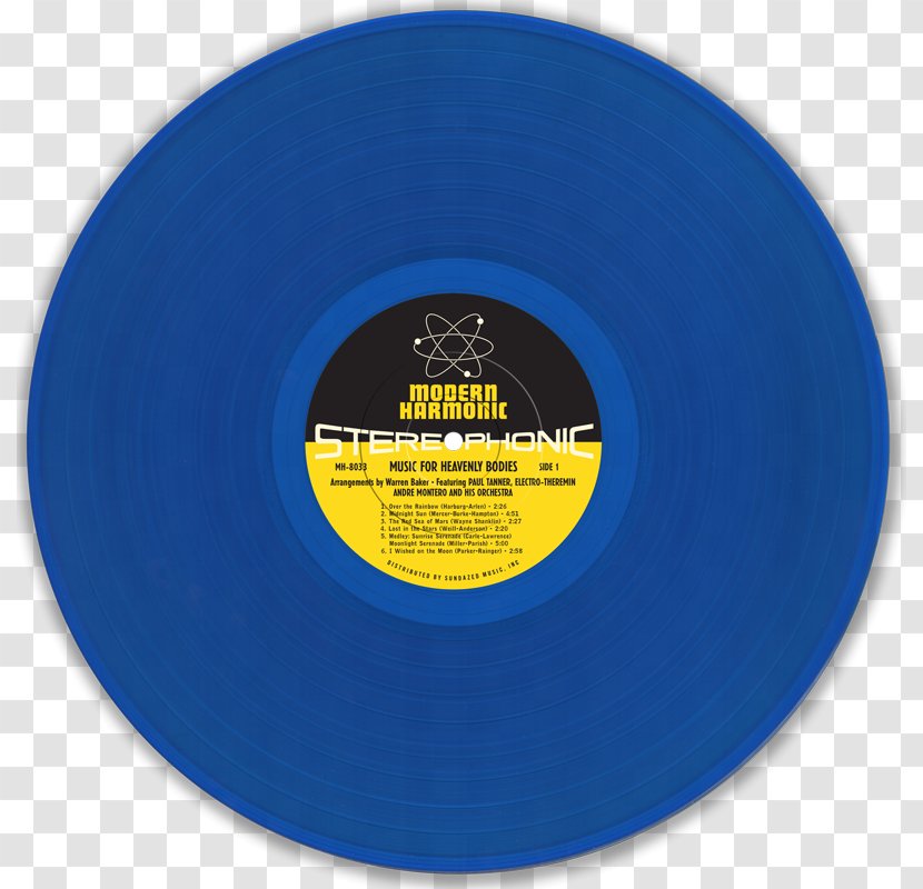 Phonograph Record Cobalt Blue Electric Compact Disc - Celestial Bodies Transparent PNG