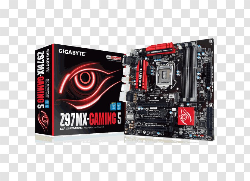 LGA 1150 Motherboard Gigabyte GA-Z97MX Technology CPU Socket - Computer Hardware - 1155 Transparent PNG