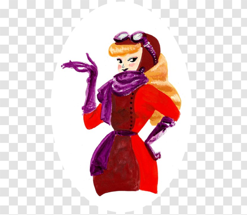 Doll Figurine Character - Magenta Transparent PNG