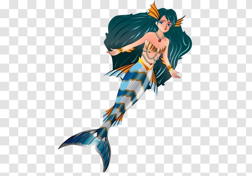 The Kite Loft Sport Mermaid Fairy - Watercolor Transparent PNG