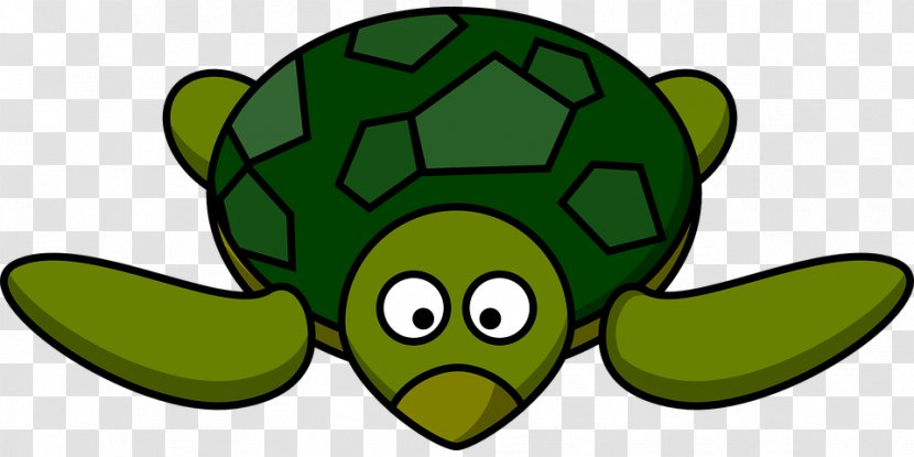 Green Sea Turtle Clip Art - Cartoon - Cute Little Transparent PNG