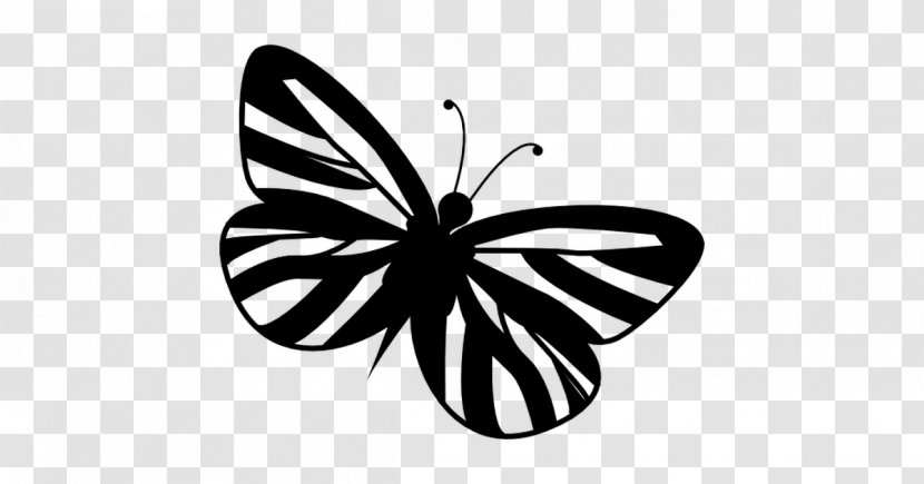 Monarch Butterfly Pieridae Brush-footed Butterflies Clip Art - Monochrome Transparent PNG