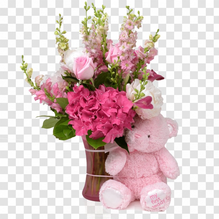Flower Bouquet Floristry Floral Design Rose - Vase Transparent PNG