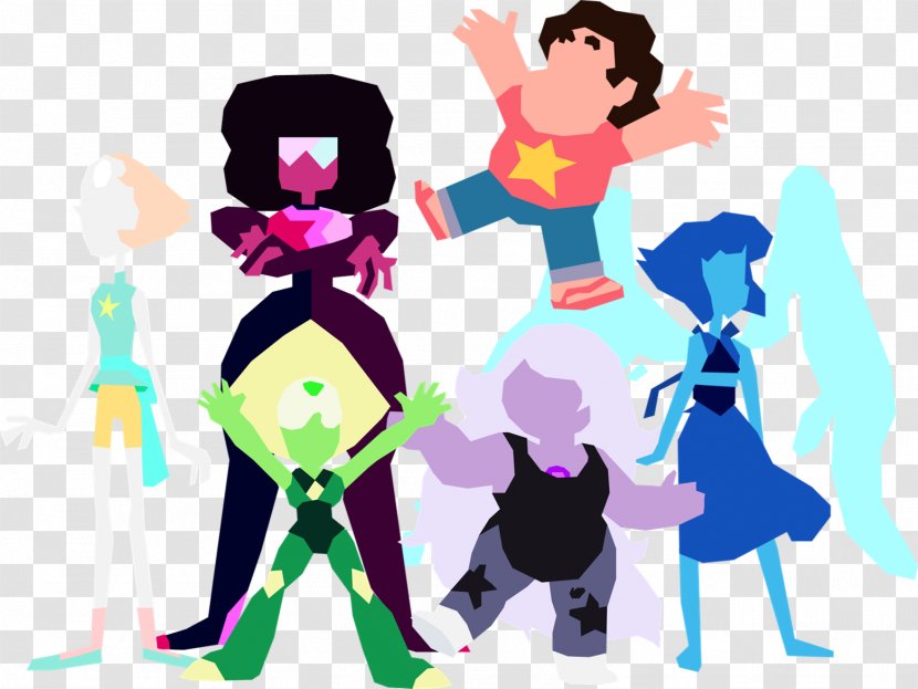 Steven Universe Crystal Gemstone Stevonnie Garnet - Watercolor - Of 1000000000 Universes Transparent PNG