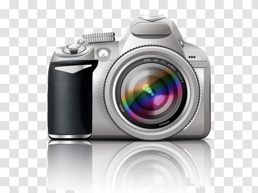 Single-lens Reflex Camera Digital SLR Photography - Single Lens - Cartoon Image Transparent PNG