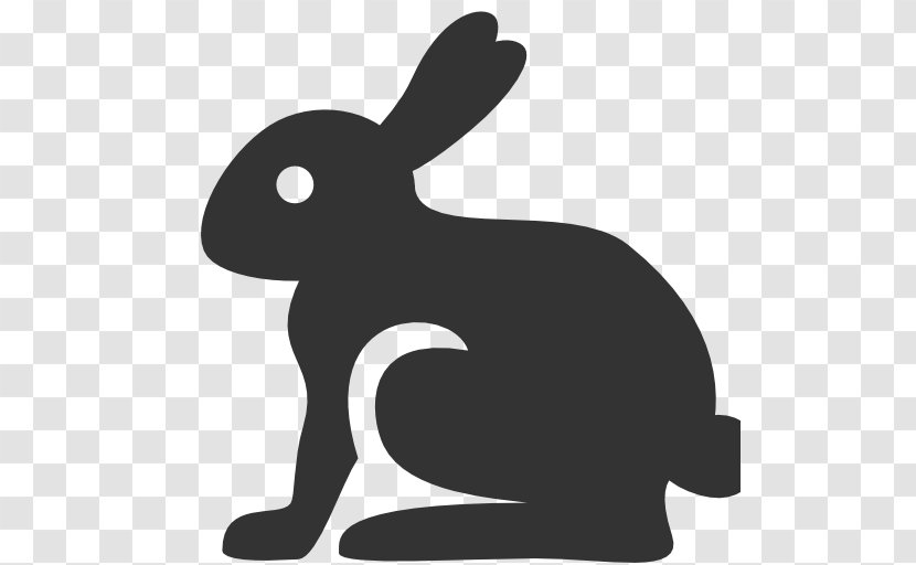 Easter Bunny Egg Rabbit Blue Hare - Mammal Transparent PNG