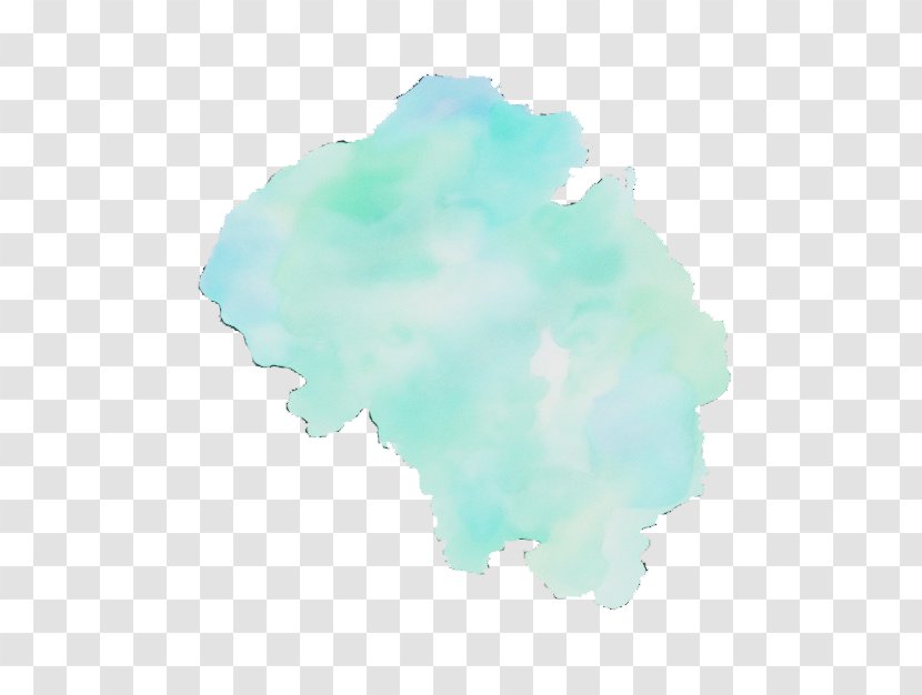 Turquoise Aqua Cloud Map Transparent PNG