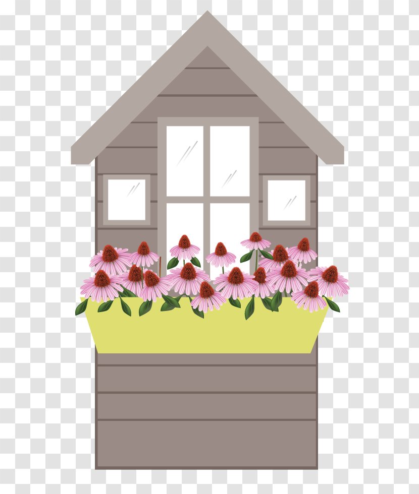 Window Box Flower Pollinator - The Transparent PNG