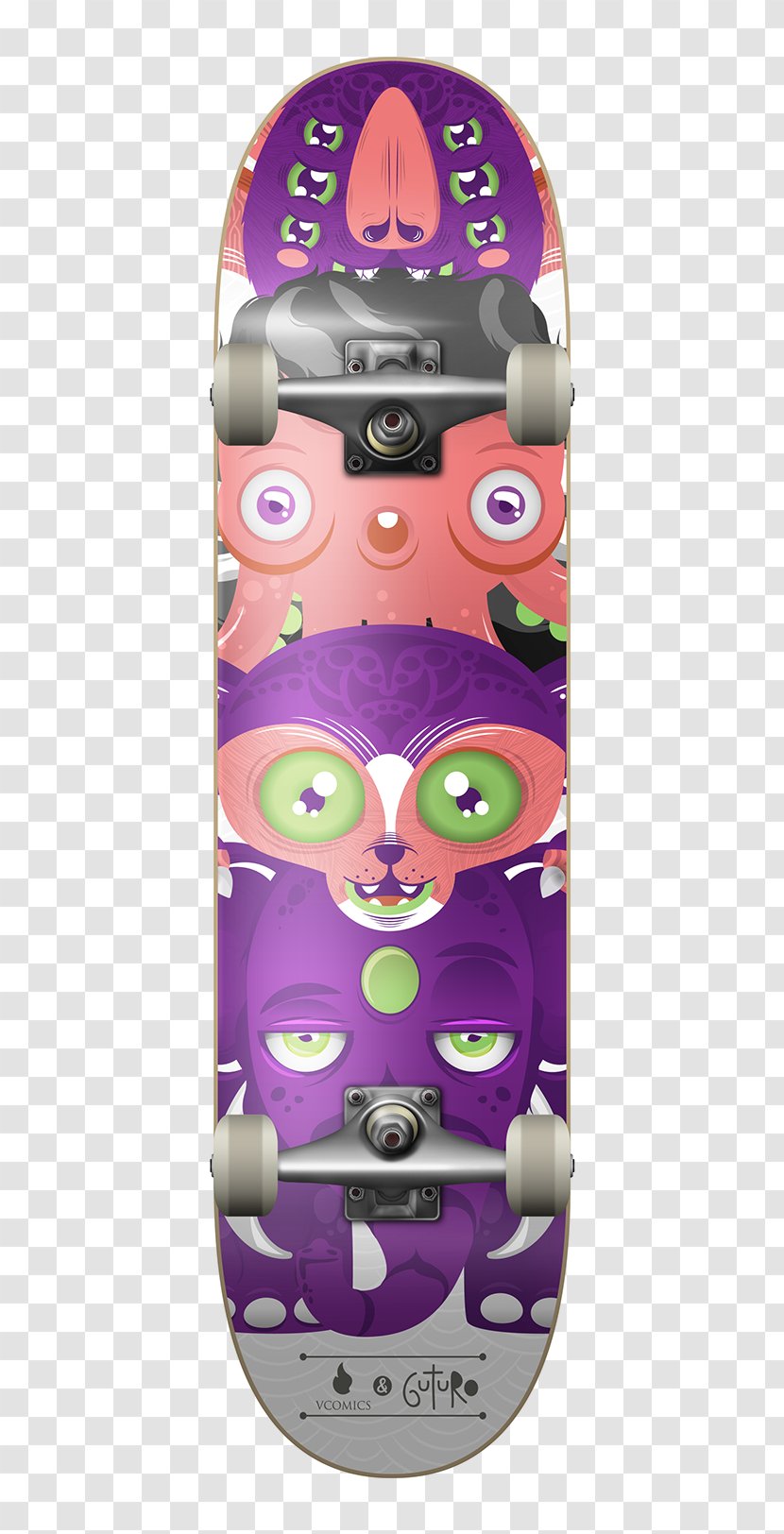 Deeth Skateboarding Purple Transparent PNG