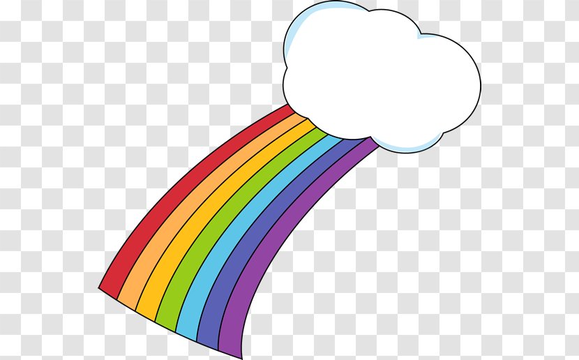 Rainbow Cloud Clip Art - Area - Images Of A Transparent PNG