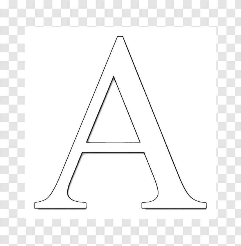 Triangle Area - Black And White - Clolorful Letters Transparent PNG