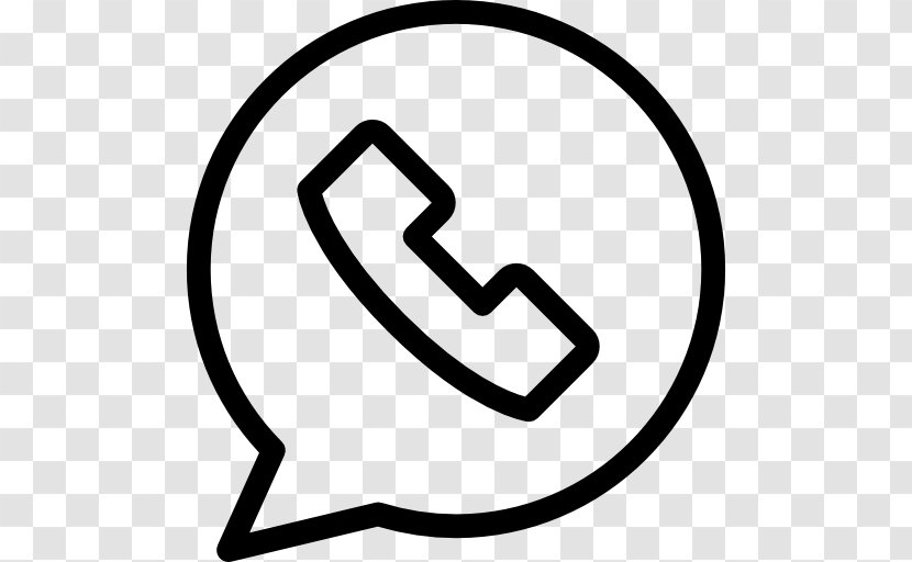 WhatsApp Social Media Logo - Black And White - Whatsapp Transparent PNG