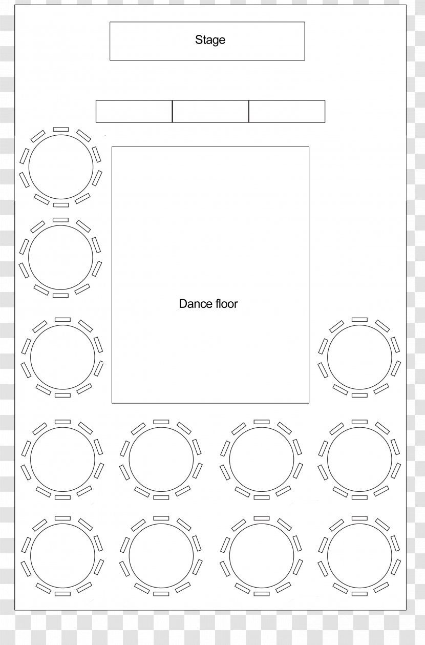 Area Rectangle - Design M - European-style Wedding Reception Table Transparent PNG