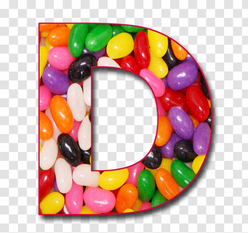 Letter Case Gelatin Dessert Alphabet Jelly Bean - J - D Transparent PNG