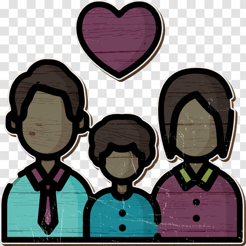 Love Icon Father Icon Family Icon Transparent PNG