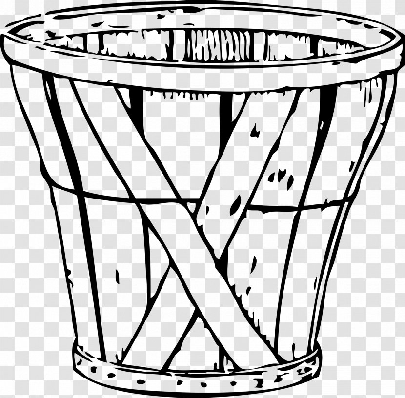 Basket Bushel Hamper Clip Art - Line - Picnic Transparent PNG