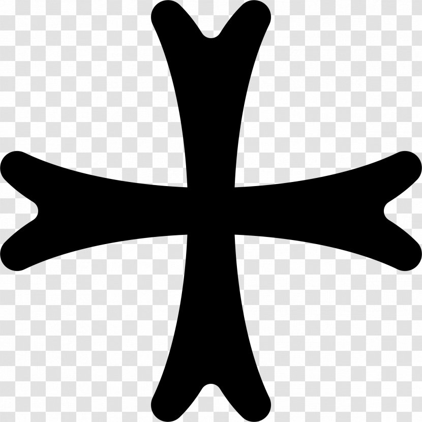 Sailing Symbol Cross Patoncekreuz - Red Transparent PNG
