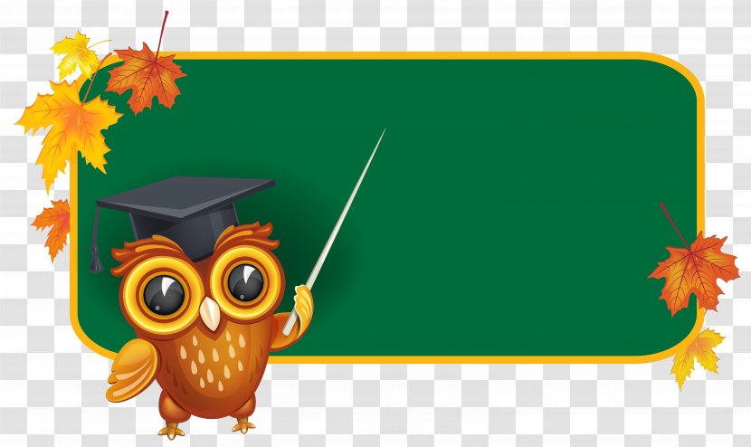 Board Of Education Blackboard School Clip Art - Owl - With Clipart Image Transparent PNG