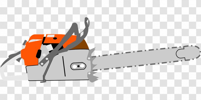 Chainsaw Clip Art - Pixabay - Gray Transparent PNG