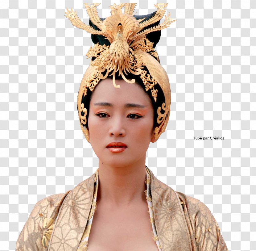 Curse Of The Golden Flower Gong Li Hollywood Empress Phoenix Film - Headgear - Chrysanthemum Transparent PNG