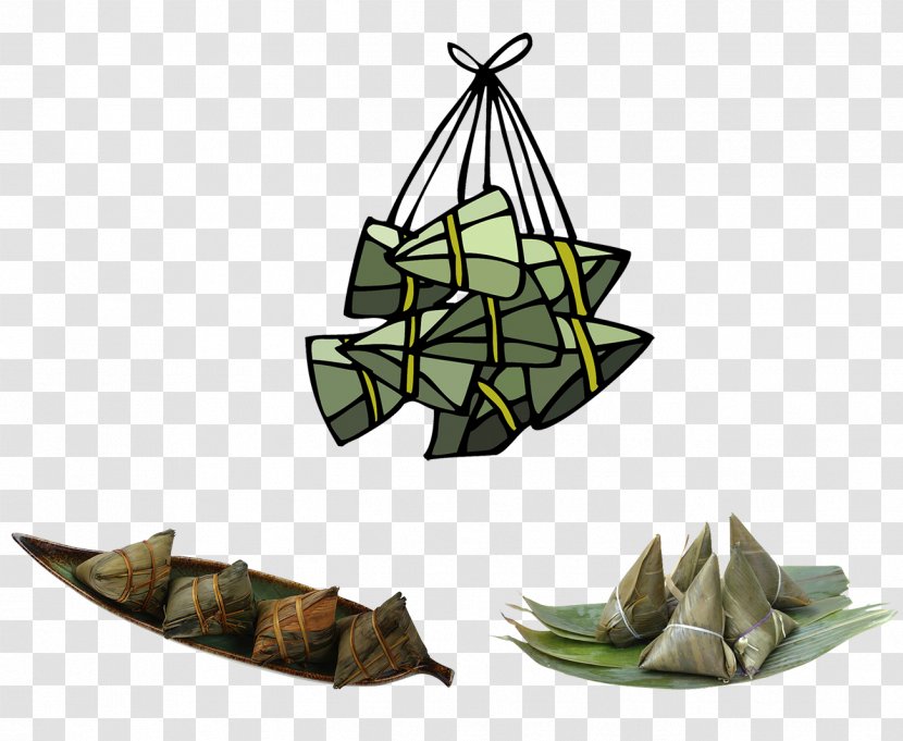 Zongzi Cartoon Dragon Boat Festival - Dumplings Transparent PNG