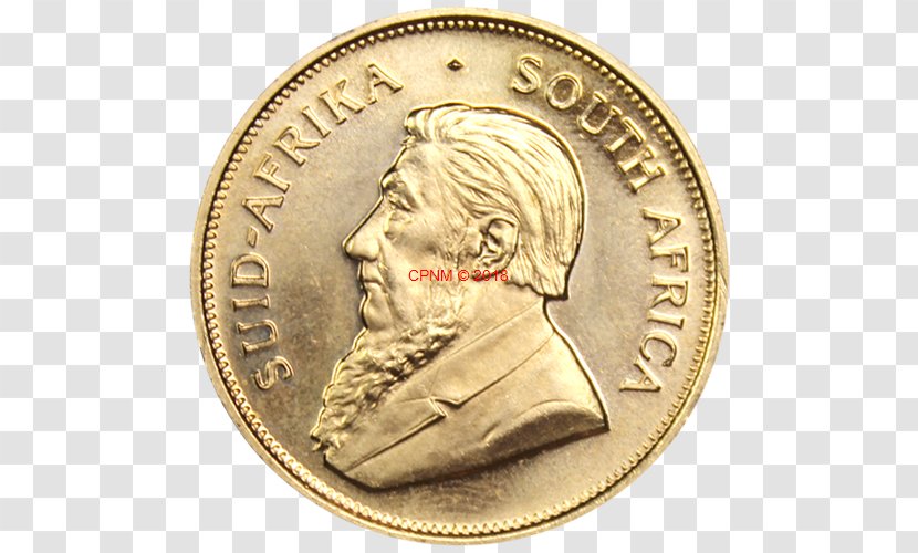 Gold Coin Krugerrand Silver - Obverse And Reverse Transparent PNG