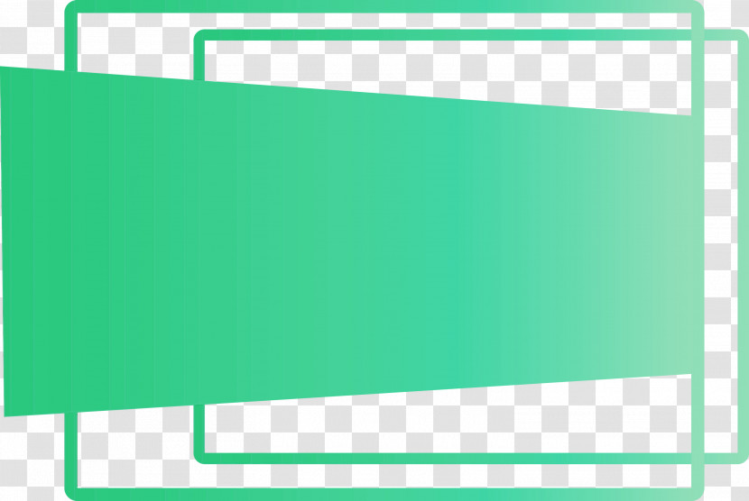 Green Line Rectangle Transparent PNG