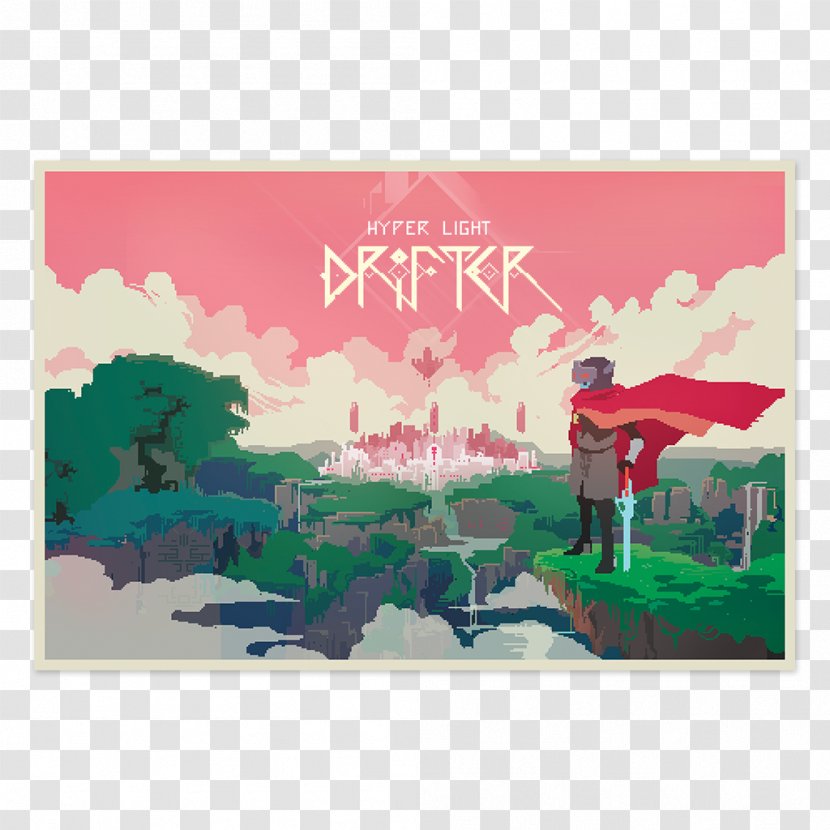 Hyper Light Drifter Nintendo Switch Travis Strikes Again: No More Heroes Heart Machine Video Games - Cooperative Gameplay - Poster Lights Transparent PNG