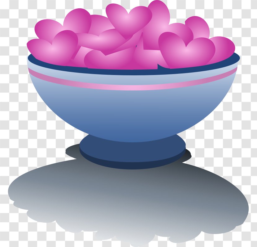 Bowl Heart Valentine's Day Clip Art - Spoon Transparent PNG