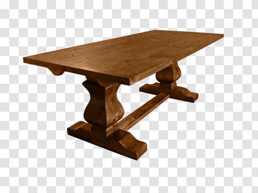 Trestle Table Furniture Dining Room Matbord - Pedestal Transparent PNG