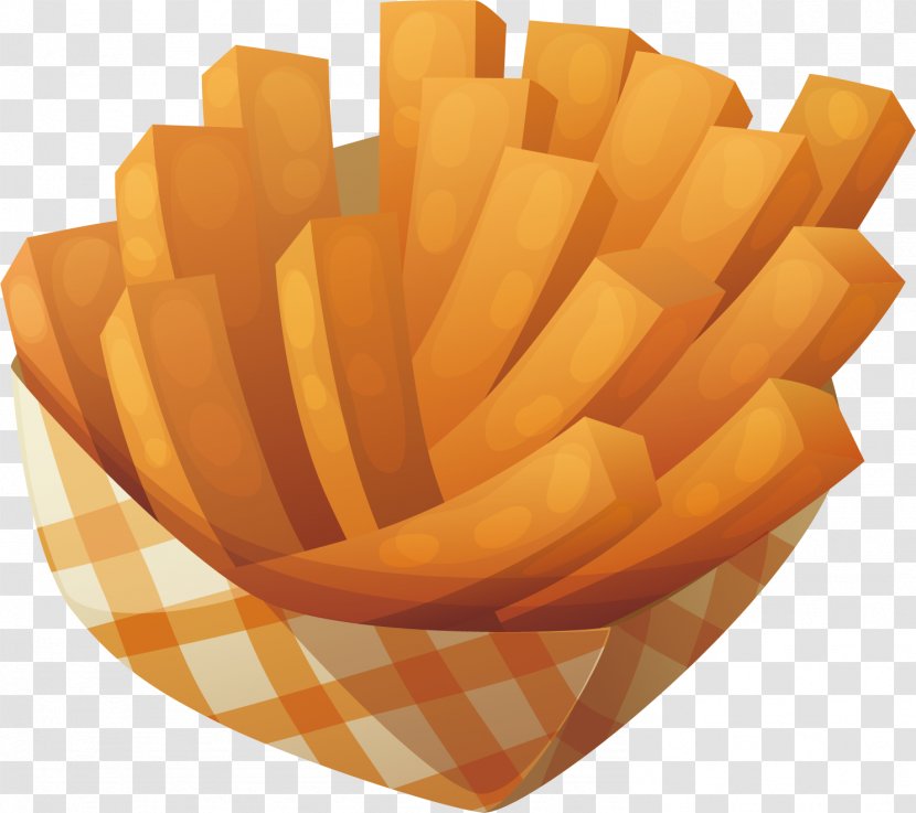 Hamburger French Fries Fast Food Chicken Fingers - Cartoon - Vector Transparent PNG