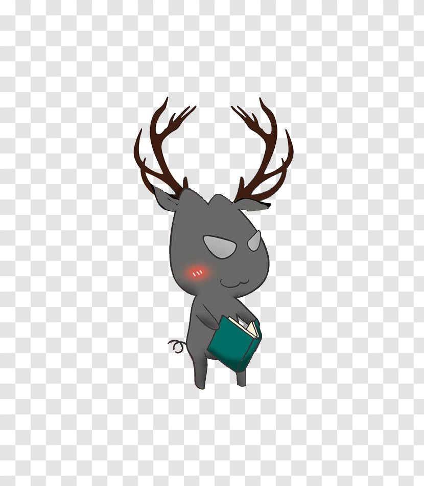 Reindeer Christmas - Deer - Evil Cartoon Creative Transparent PNG