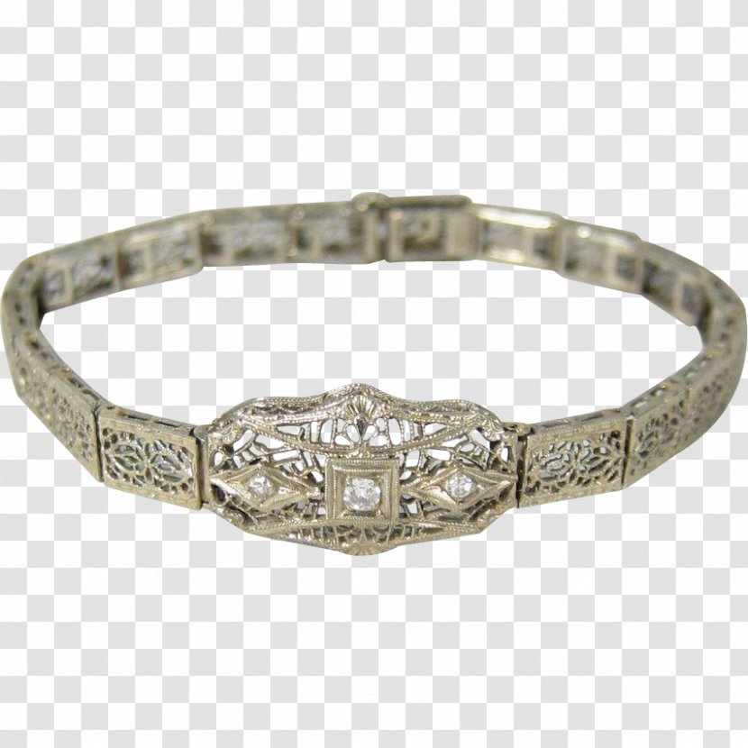 Bracelet Jewellery Silver Ring Bangle - Body Jewelry - Bagle Filigree Transparent PNG