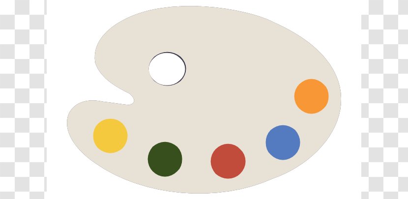 Yellow Circle Clip Art - Material - Paint Palette Cliparts Transparent PNG