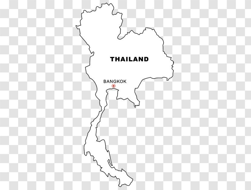 Thailand Coloring Book Blank Map World - White Transparent PNG