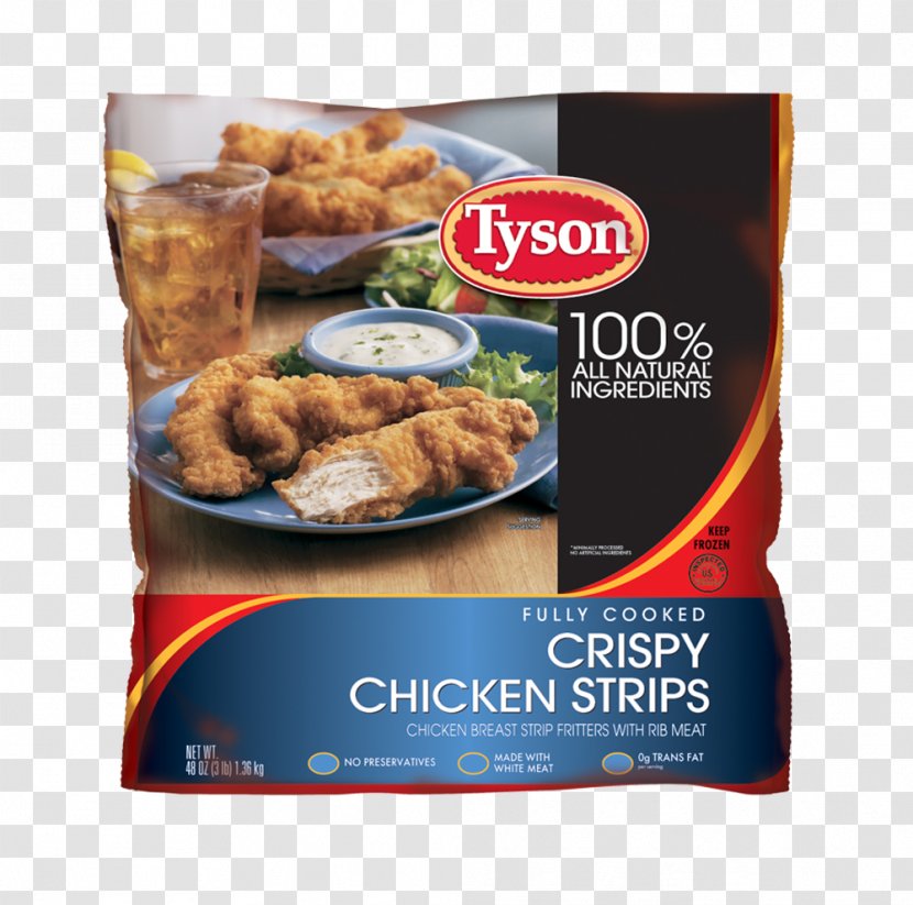 Chicken Fingers Junk Food Crispy Fried Recipe Tyson Foods - Meal Transparent PNG