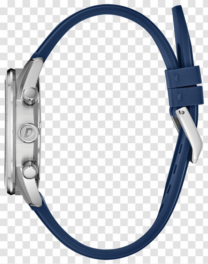 Watch Strap Eco-Drive Clock Guess - Blue Transparent PNG