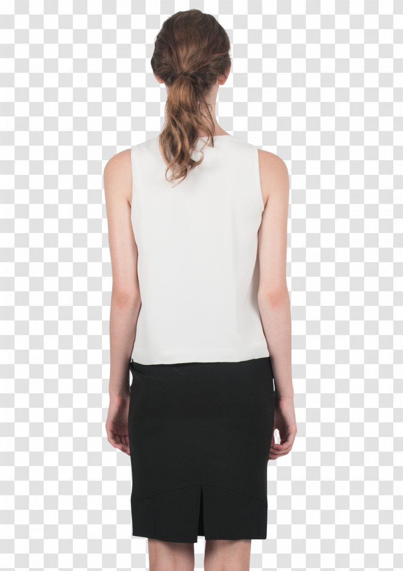 Clothing Shoulder Sleeve Blouse Neck - White - Slit Transparent PNG
