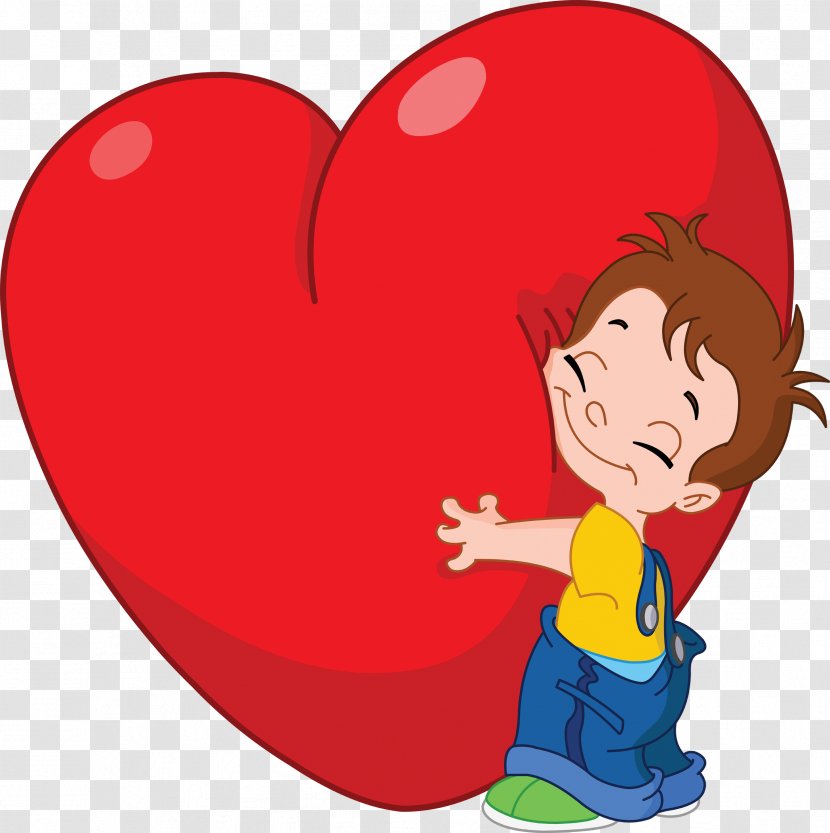Valentines Day Cartoon - Hug - Sticker Gesture Transparent PNG