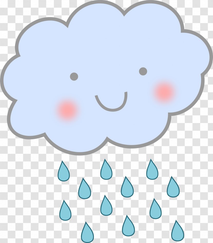 Cloud Rain Clip Art - Heart - Cute Cliparts Transparent PNG