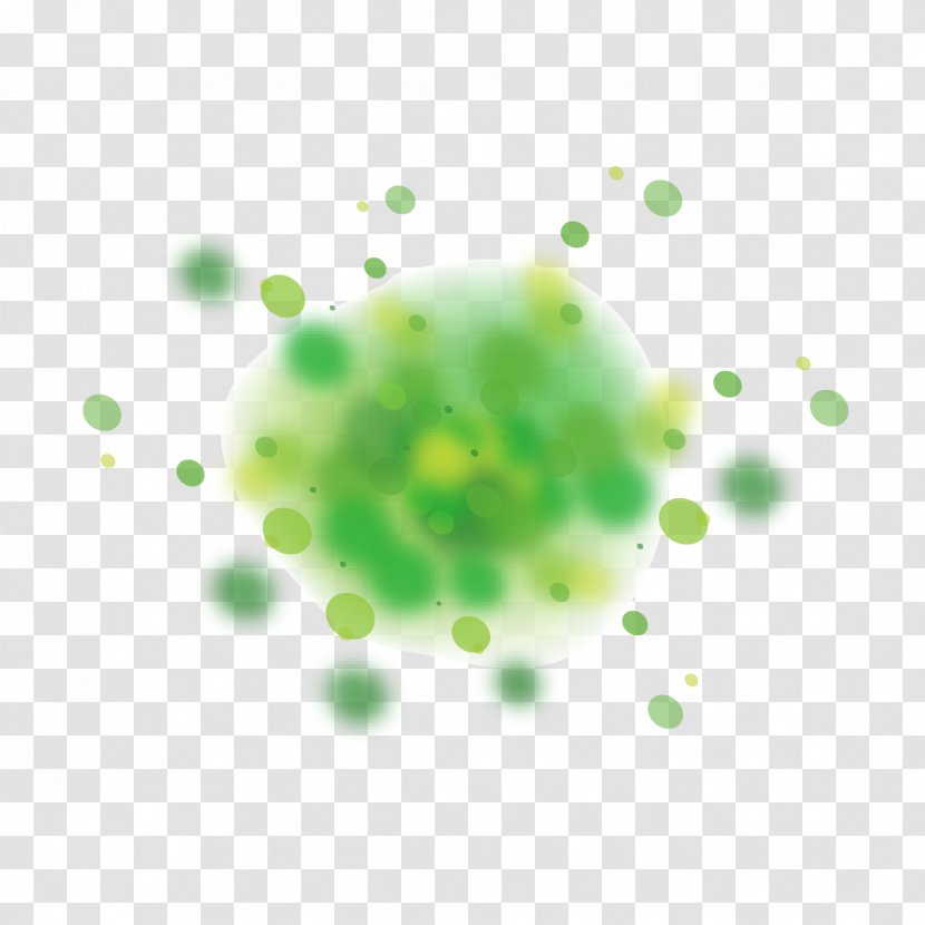 Green Wave Circle Point - Dense Dots Transparent PNG