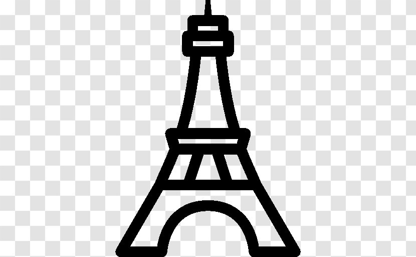 Eiffel Tower Statue Of Liberty - Black And White Transparent PNG