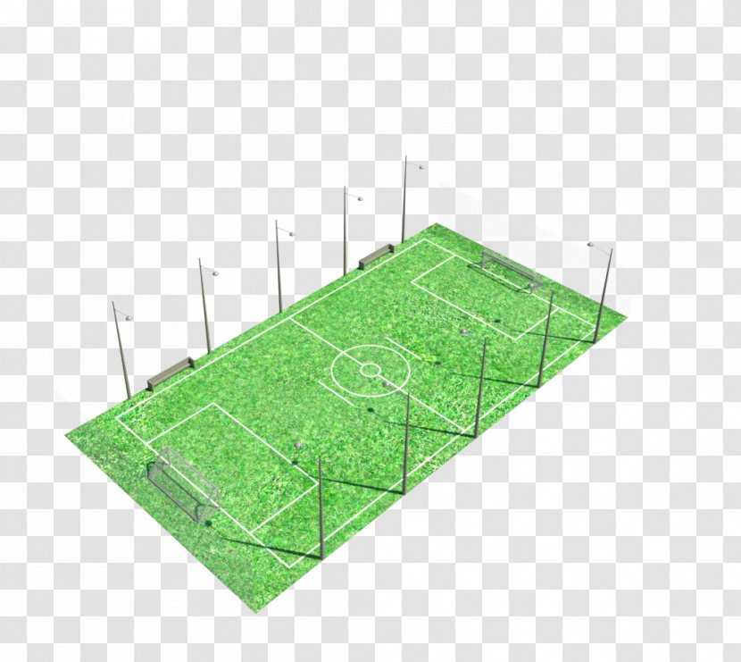Artificial Turf Line Land Lot Angle - Rectangle - Cancha Futbol Transparent PNG
