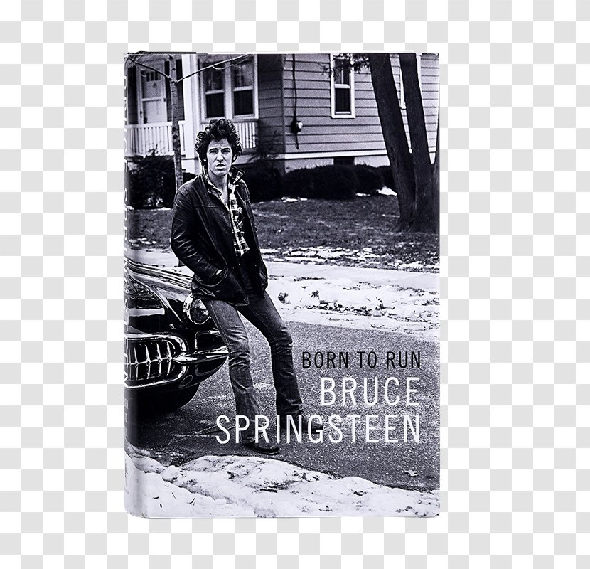 Born To Run In The U.S.A. Autobiography Book Author - Black And White Transparent PNG