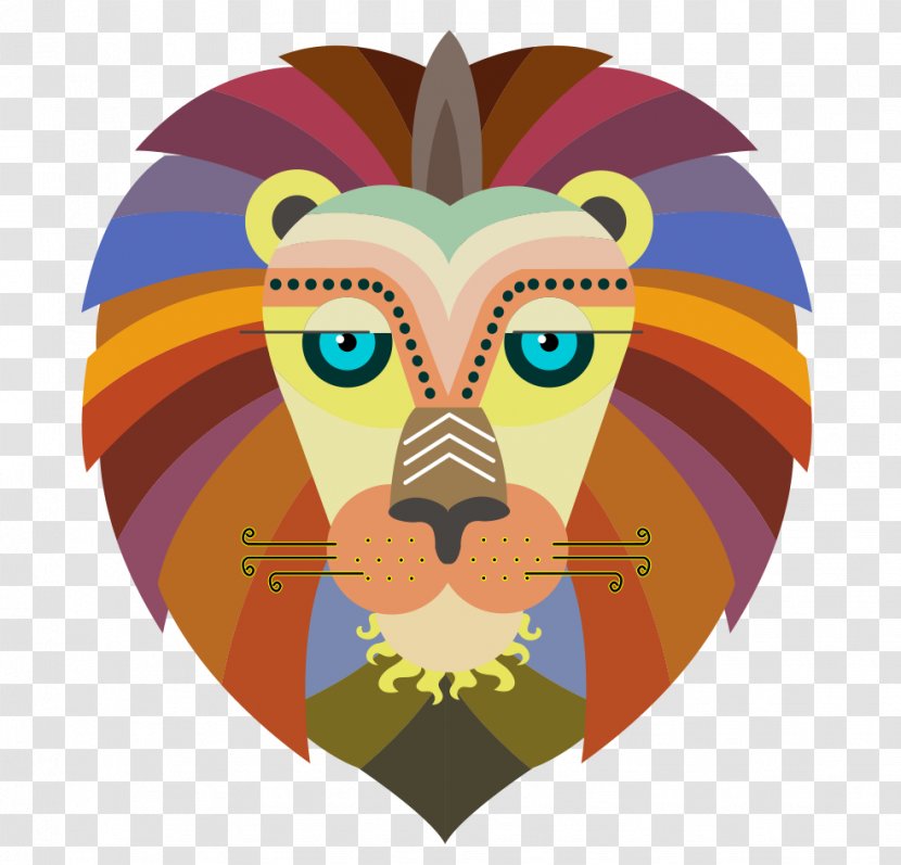 Lion Portrait Euclidean Vector - Animation - Creative Arts Lions Transparent PNG