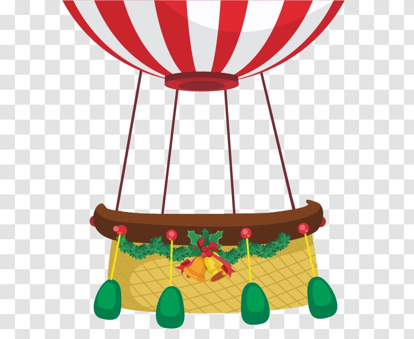Hot Air Balloon Image Christmas Day - Watercolor Painting Transparent PNG