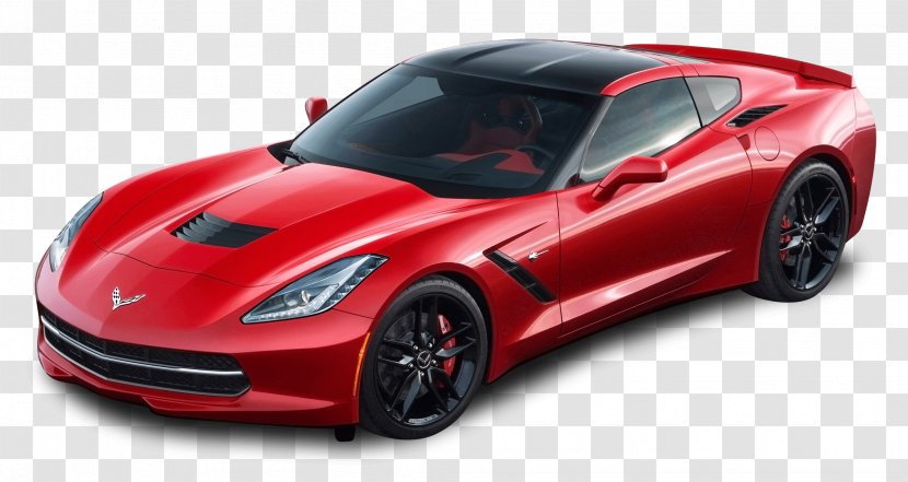 Corvette Stingray Sports Car 2013 Chevrolet - Red Background Transparent PNG