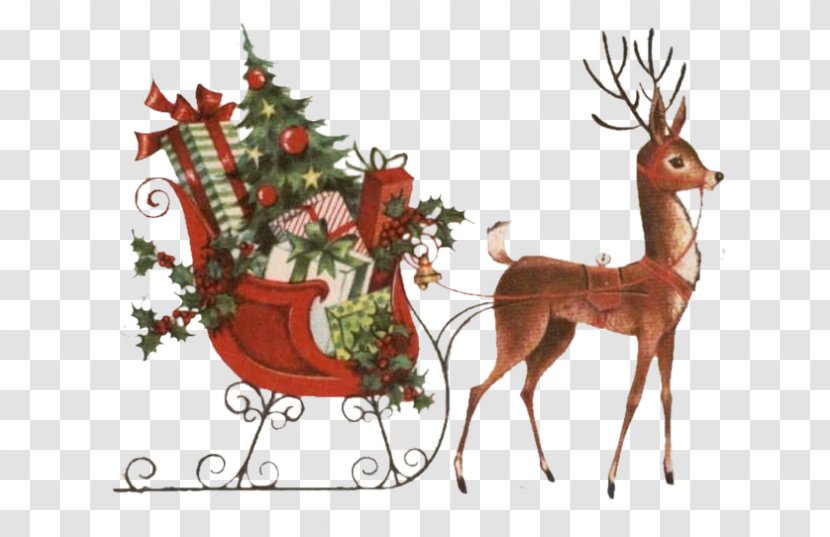 Reindeer Christmas Ornament Antler Wildlife - Holiday Transparent PNG